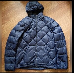 Down Quilted Jacket In Navy sz L